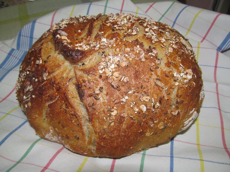 Chlieb pečený v rúre bez hnetenia...